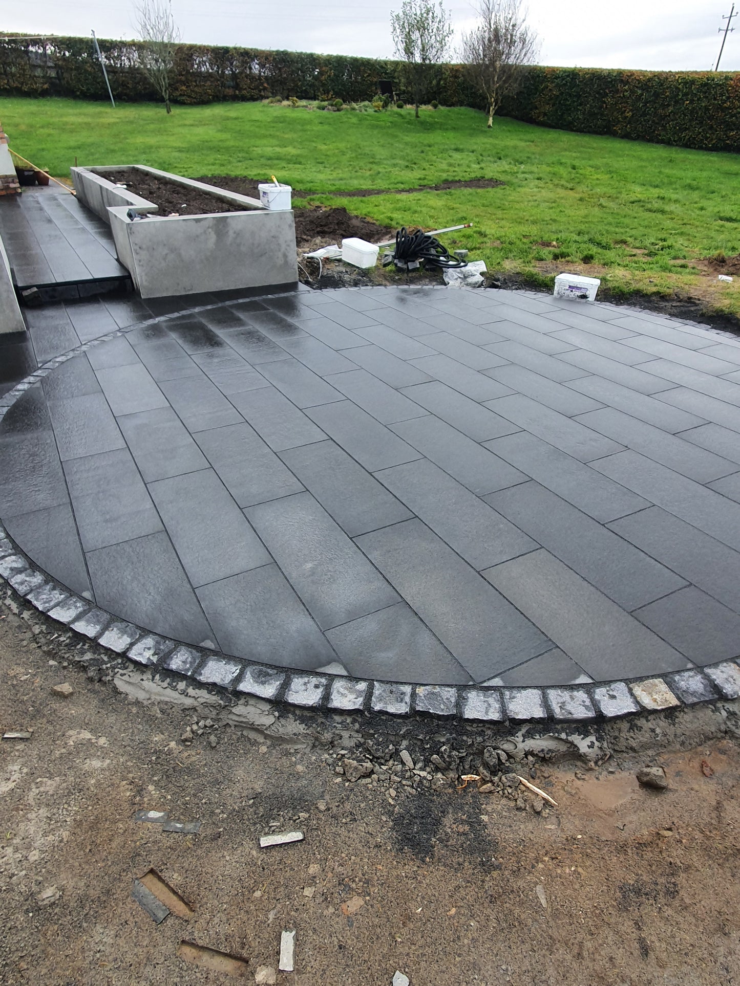 Black Basalt Paving