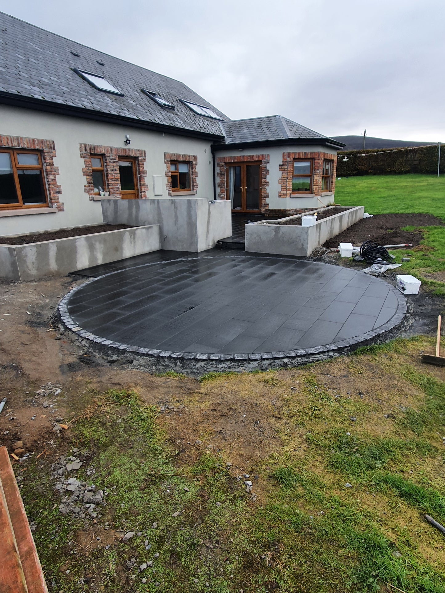 Black Basalt Paving