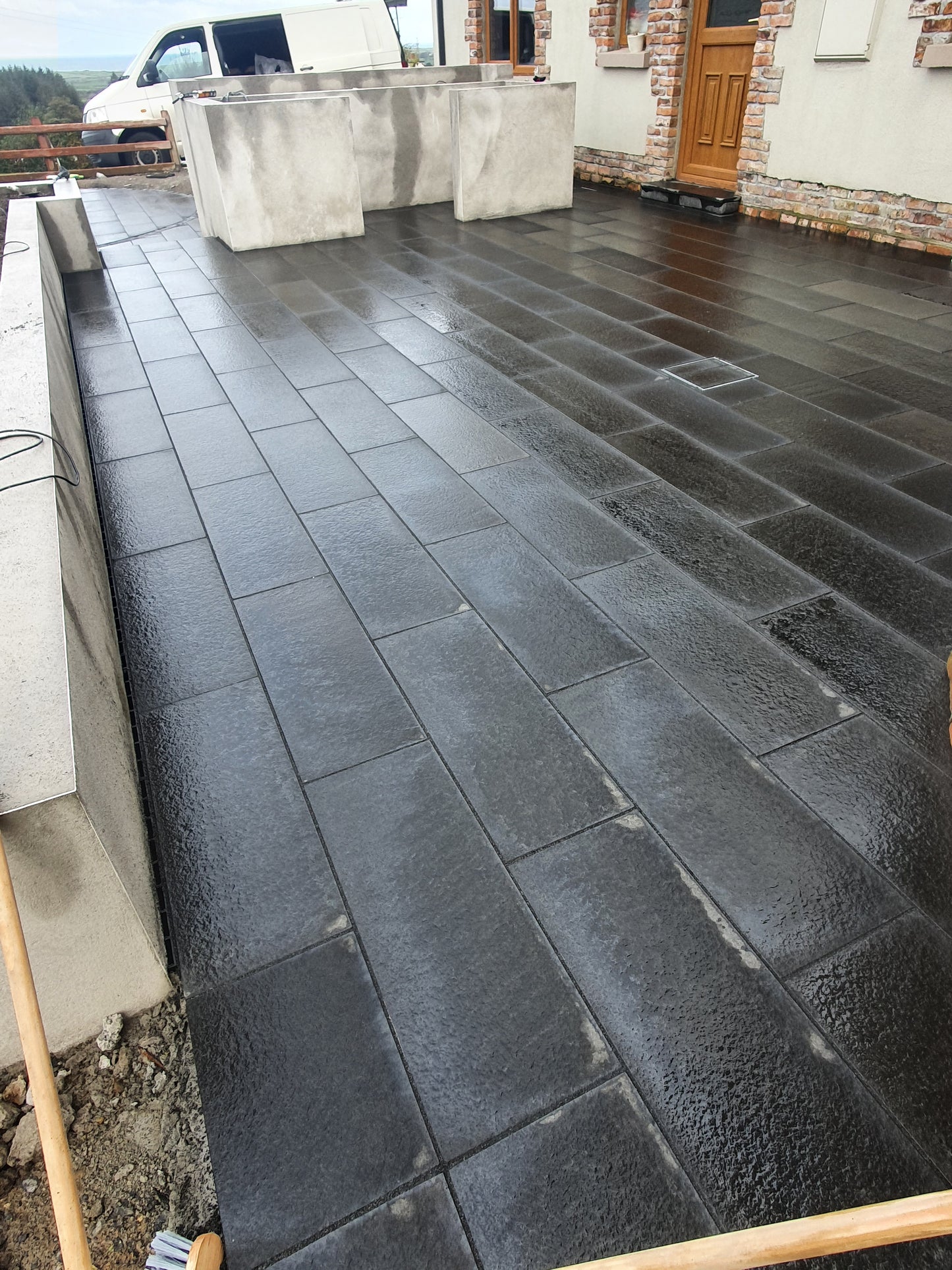 Black Basalt Paving