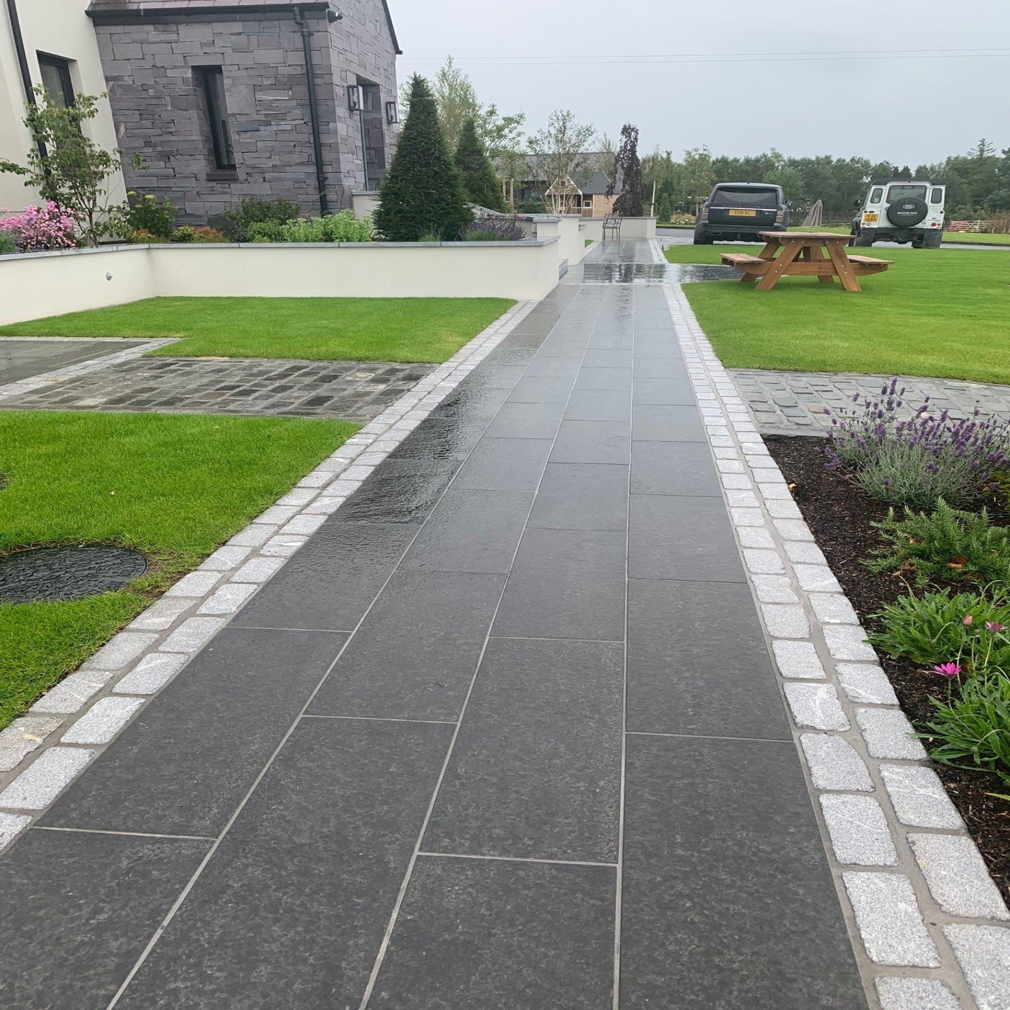 Black Basalt Paving
