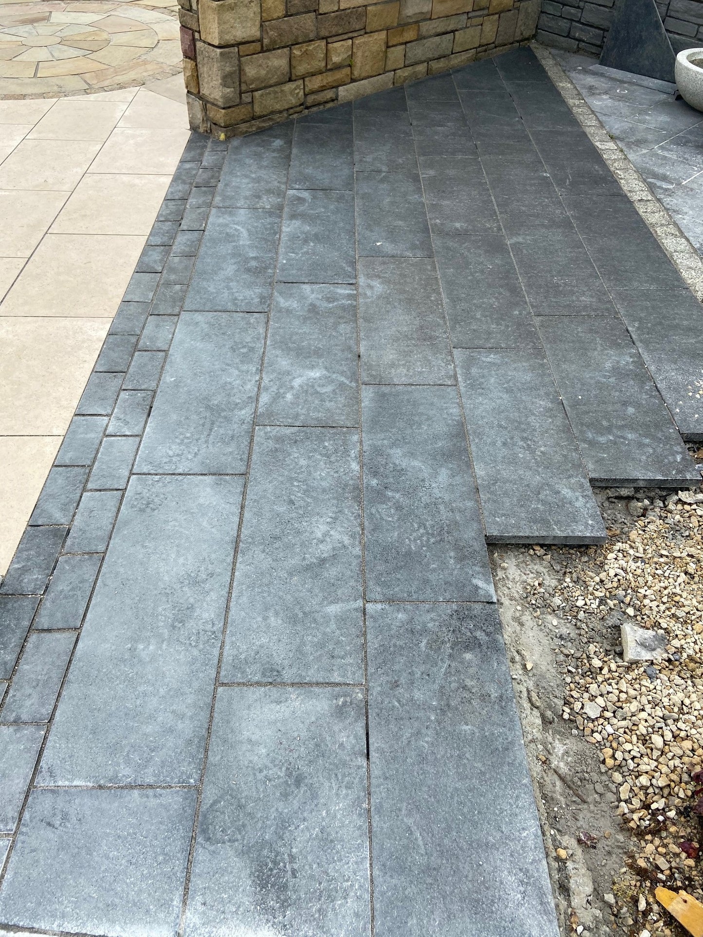 Black Basalt Paving