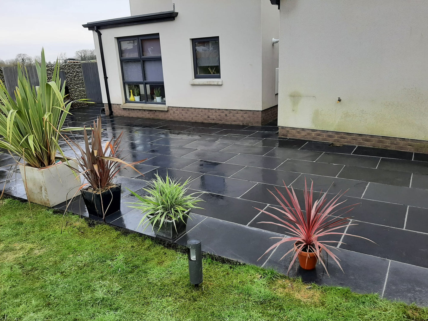 Black Limestone Paving 900 x 600