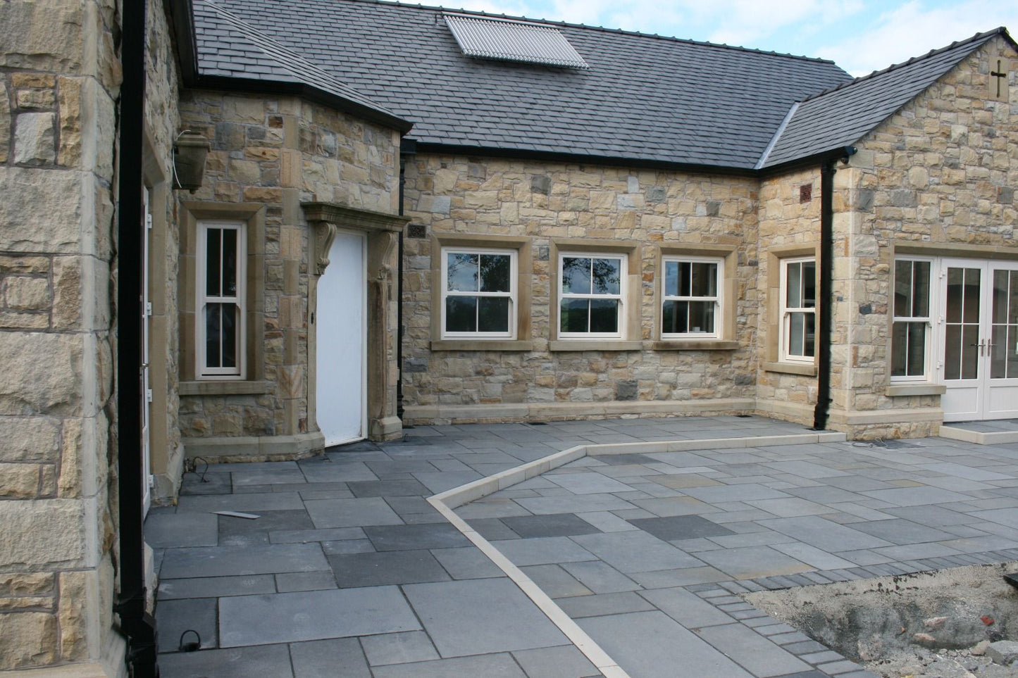 Black Limestone Paving (Mixed Sizes)