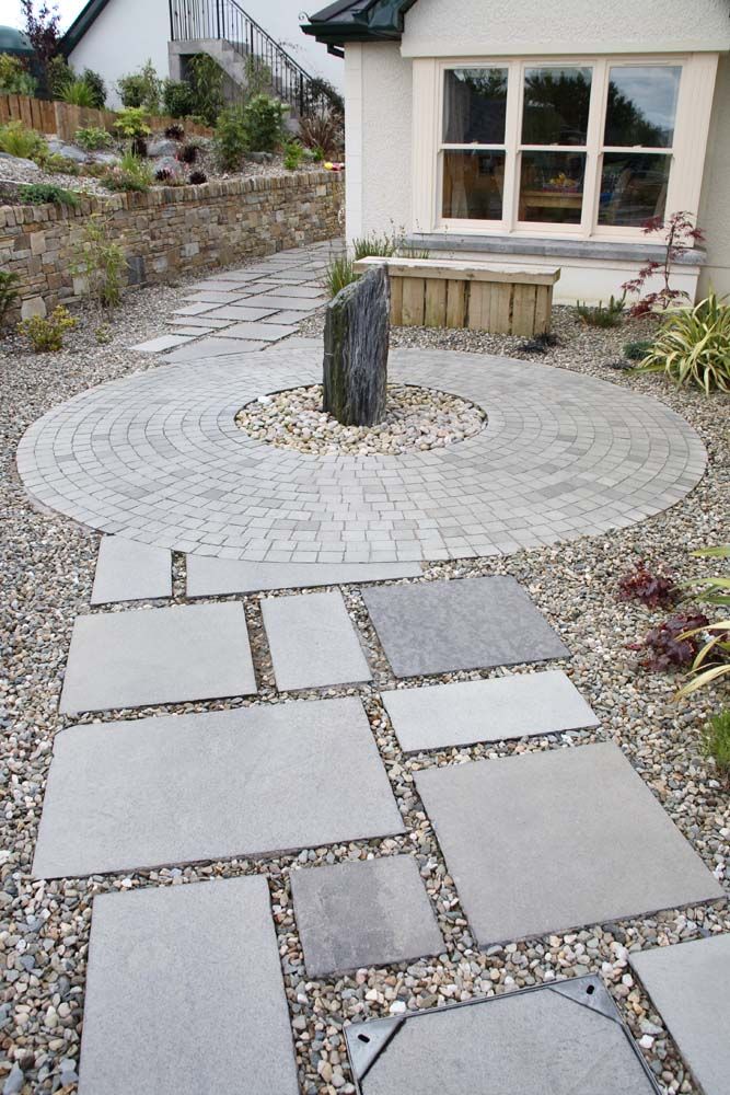 Black Limestone Paving (Mixed Sizes)