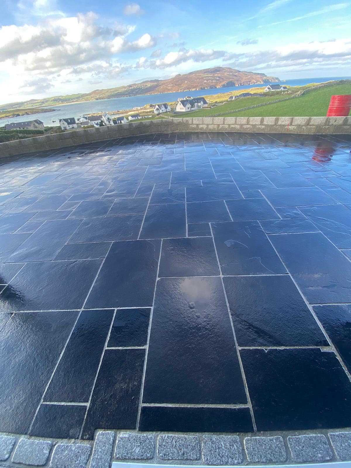 Black Limestone Paving (Mixed Sizes)
