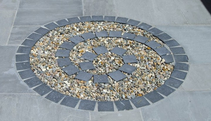 Black Limestone Setts 100 x 100 x 50-70