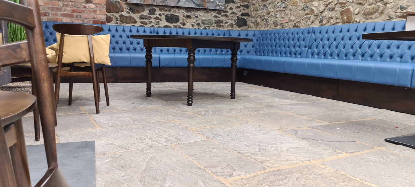 Cider Black Sandstone Paving (Mixed Sizes)