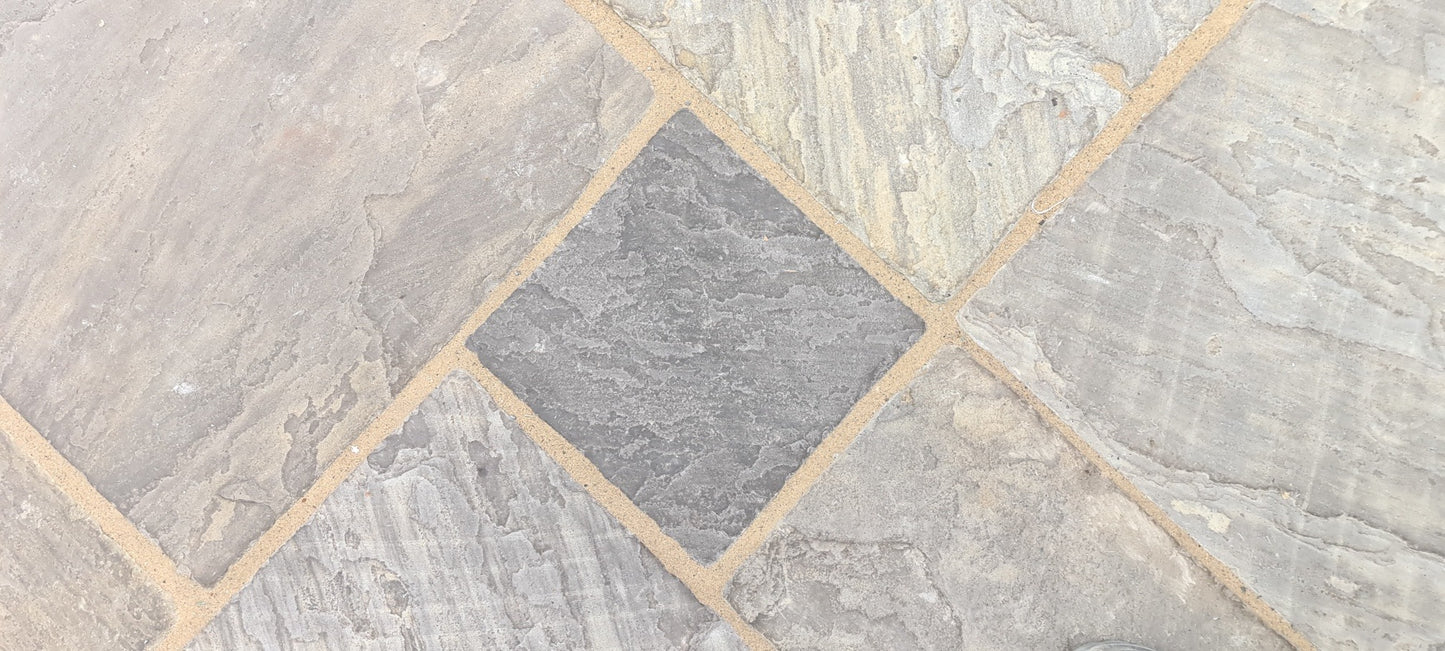 Cider Black Sandstone Paving (Mixed Sizes)