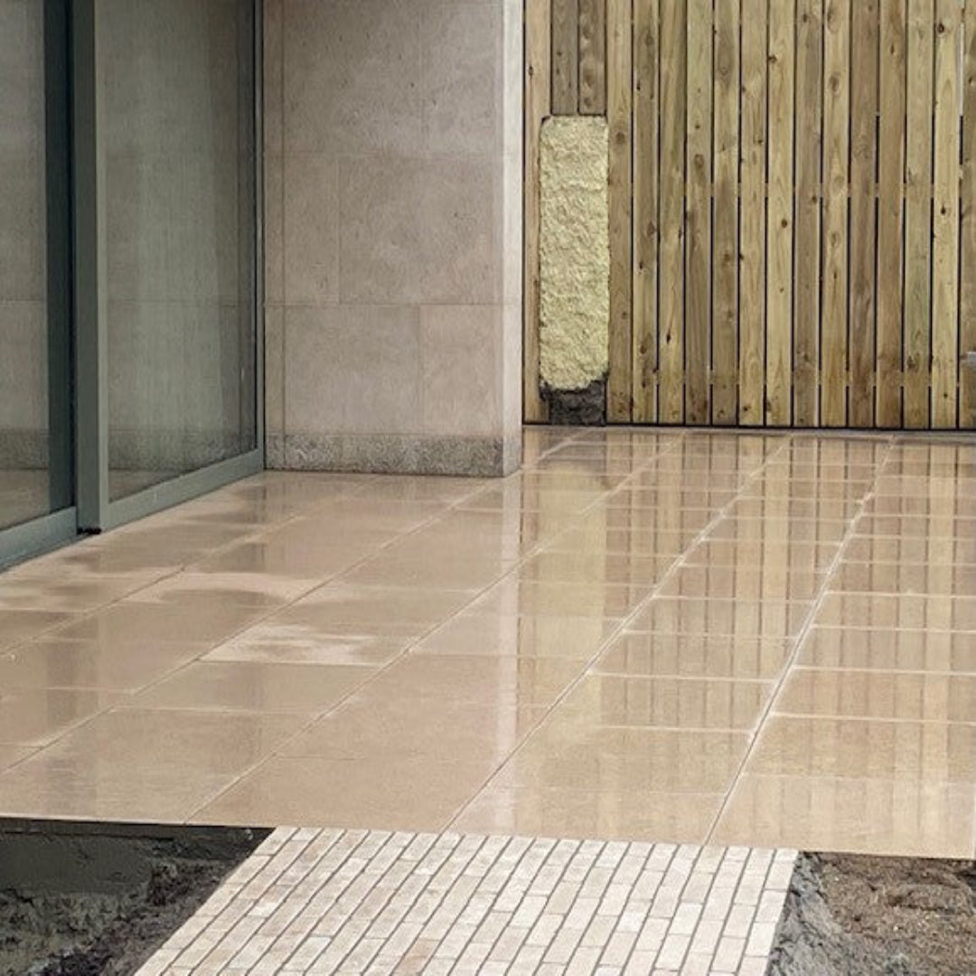Egyptian Limestone Paving - Honed & Tumbled