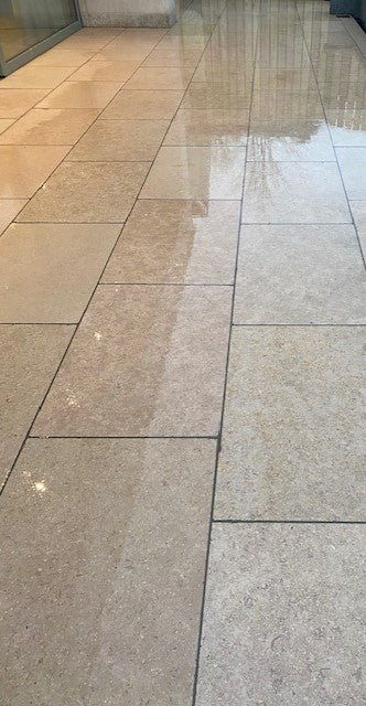 Egyptian Limestone Paving - Honed & Tumbled