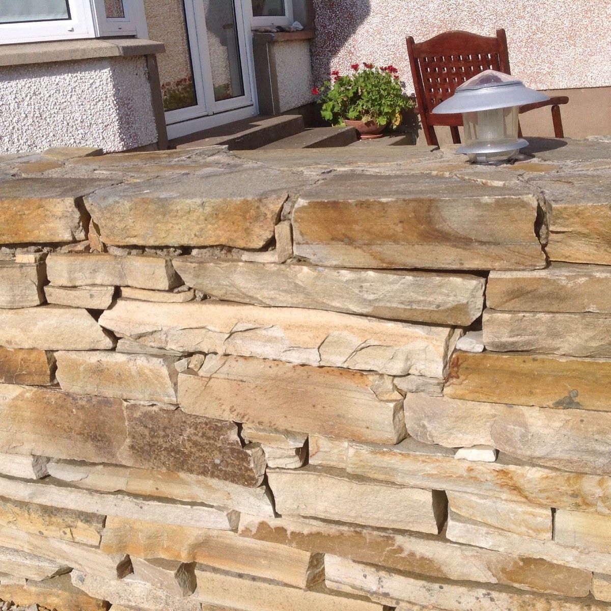 Gold Donegal Quartzite Garden Walling - Random Rubble