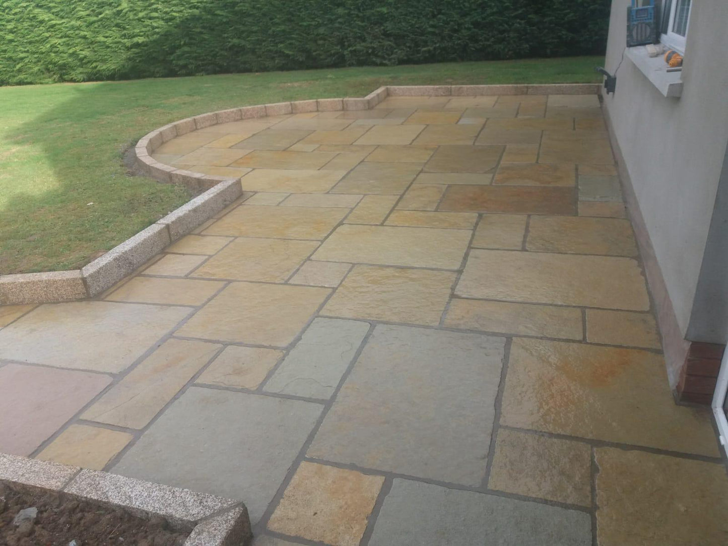 Gold Granite Kerb 1000 x 200 x 100 - Bush Hammered
