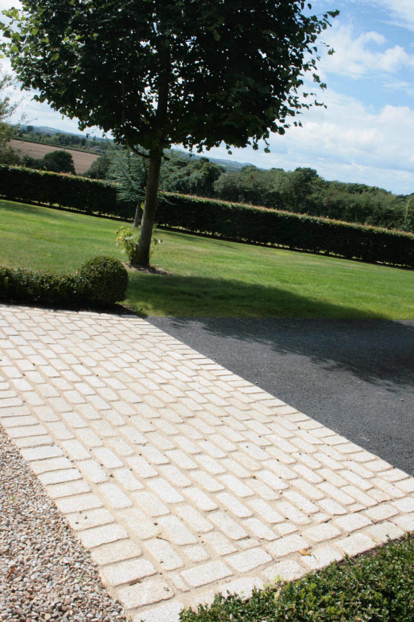 Gold Granite Setts 200 x 100 - Bush Hammered & Sawn