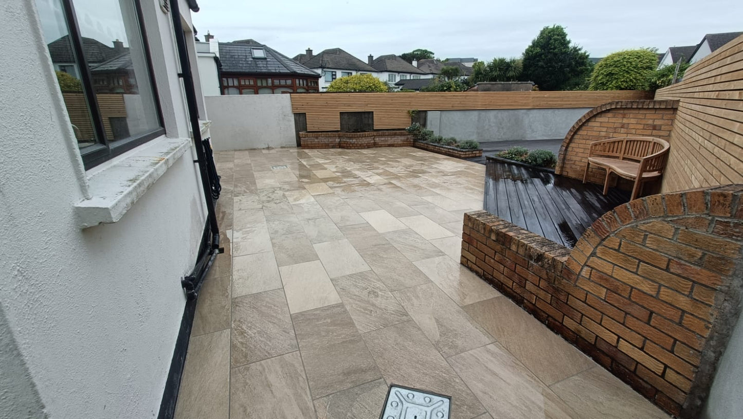 Diva Range Quartz Gold Porcelain Paving