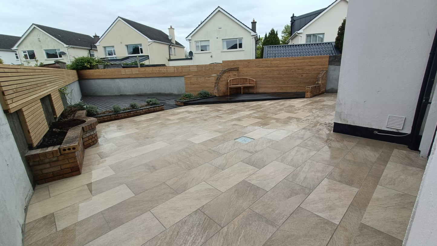 Diva Range Quartz Gold Porcelain Paving