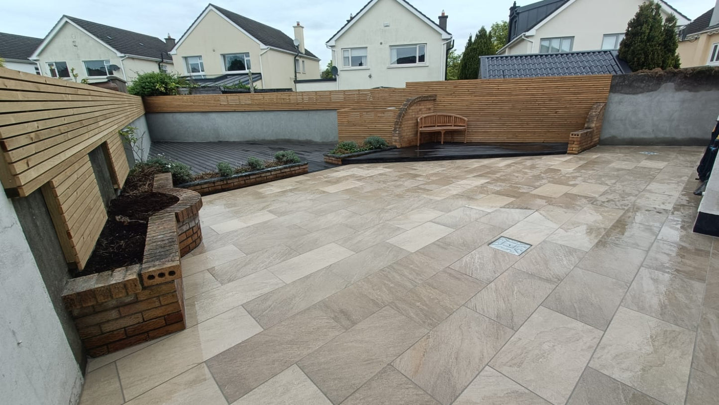 Diva Range Quartz Gold Porcelain Paving