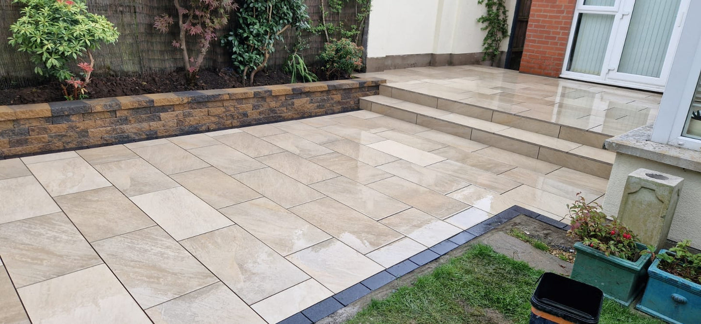 Diva Range Quartz Gold Porcelain Paving