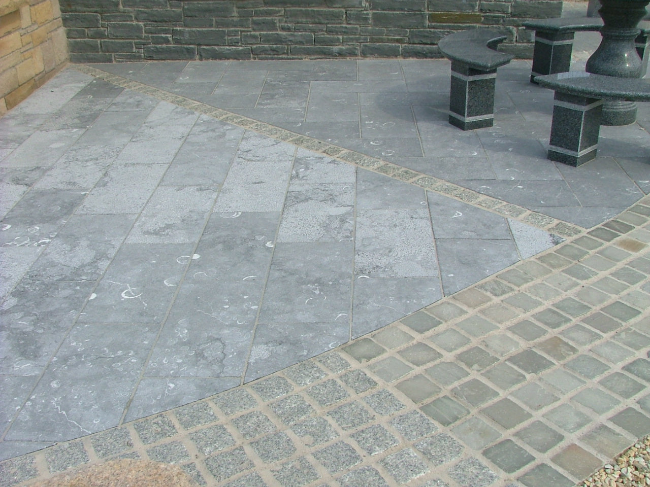 Irish Blue Limestone Paving