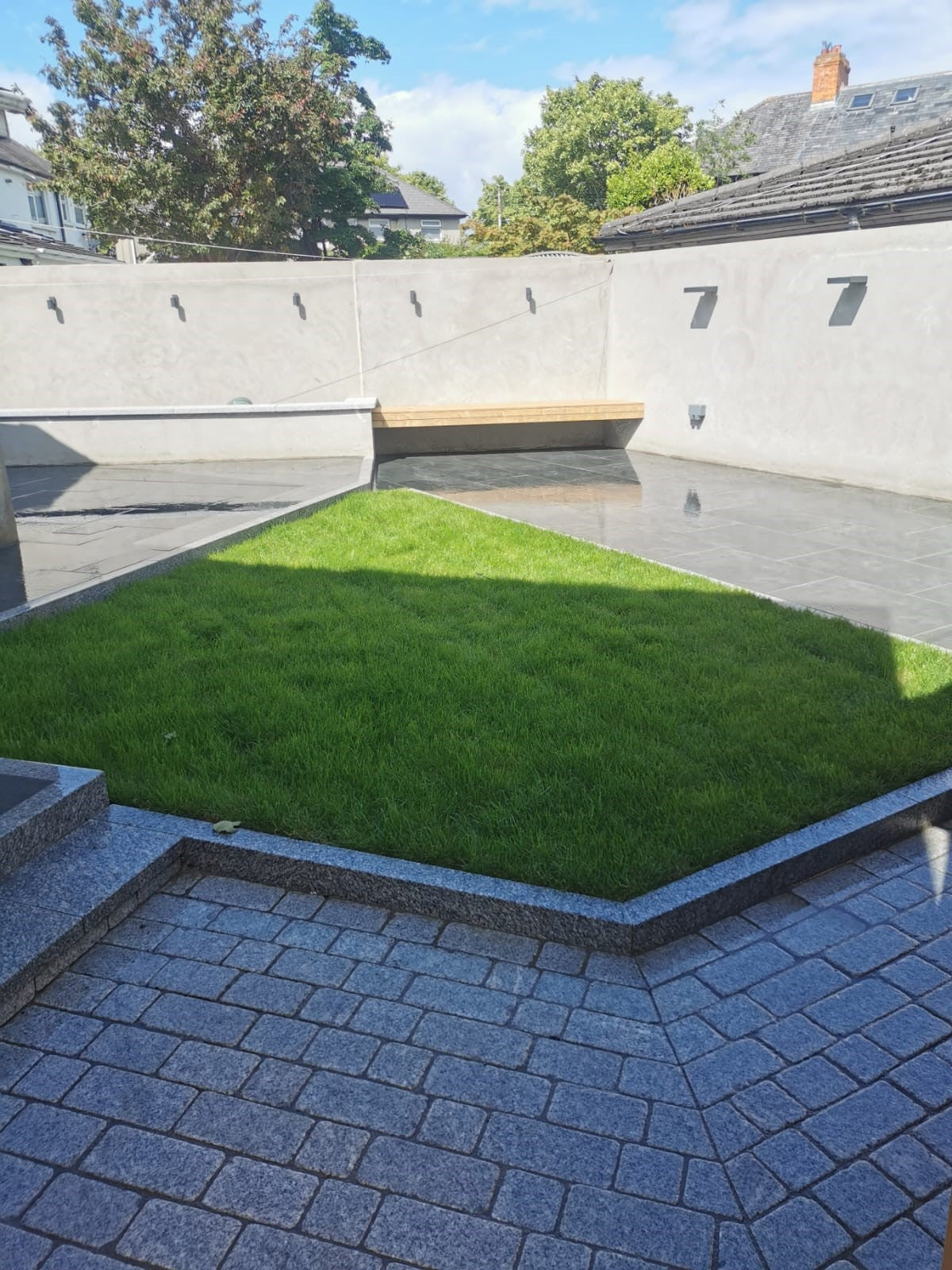 Silver Granite Setts 200 x 100 Flamed