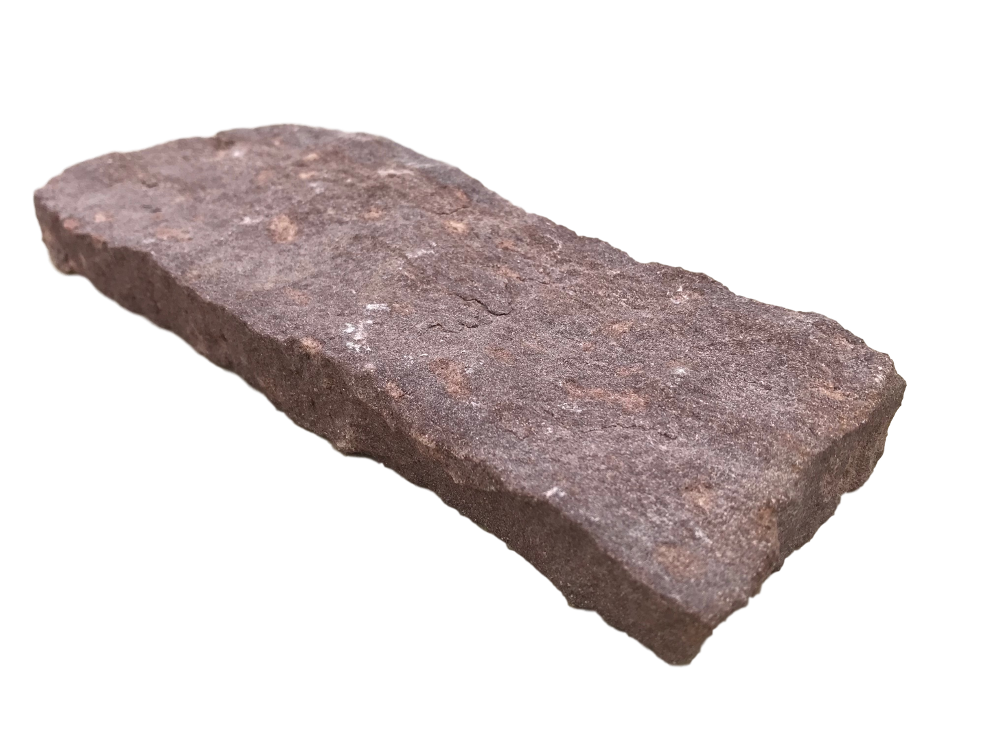 A single flat piece of Pink Sandstone Cladding.