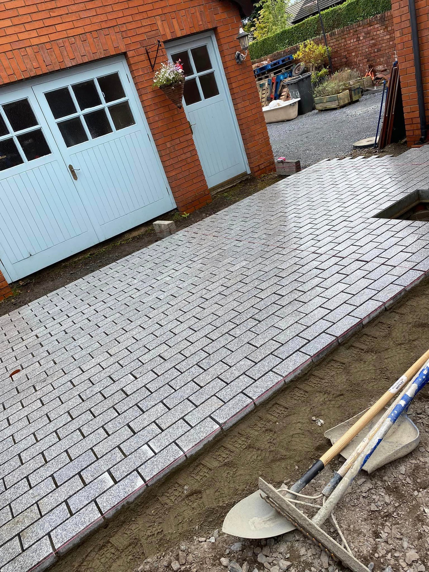 Silver Granite Setts 200 x 100 Flamed