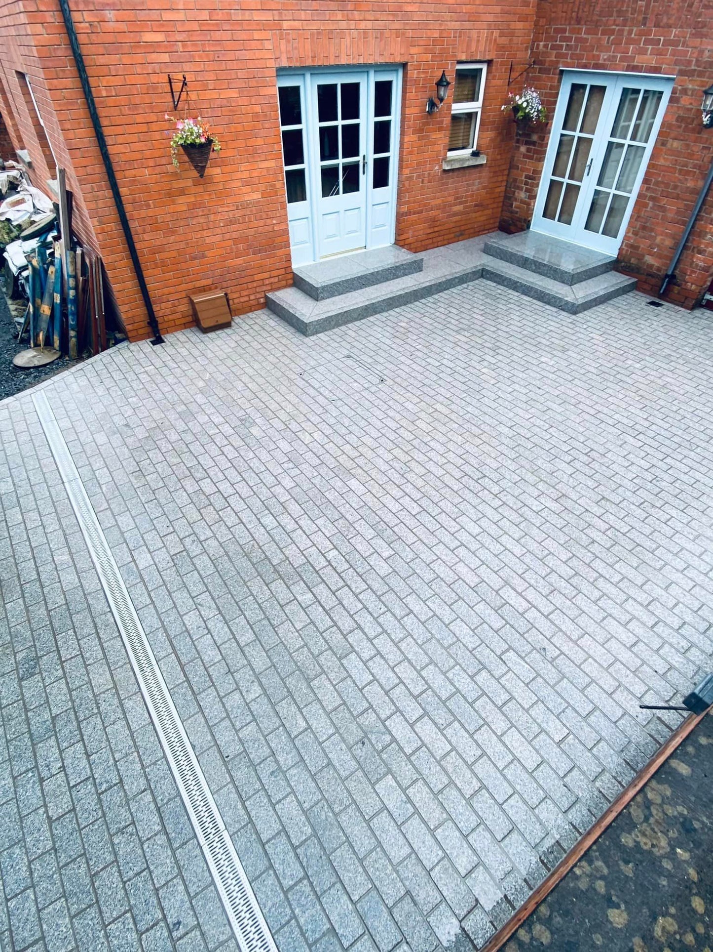 Silver Granite Setts 200 x 100 Flamed