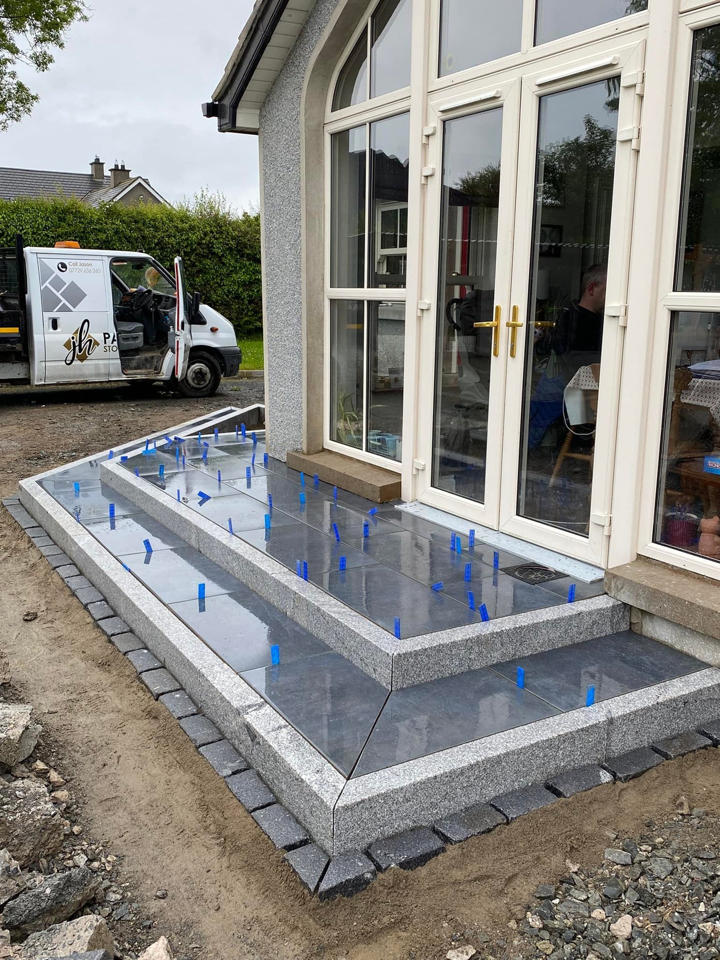 Silver Granite Kerb 1000 x 200 x 100 - Bush Hammered