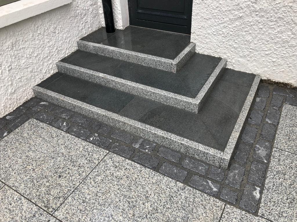 Silver Granite Pin Kerb 1000 x 150 x 50 - Blasted