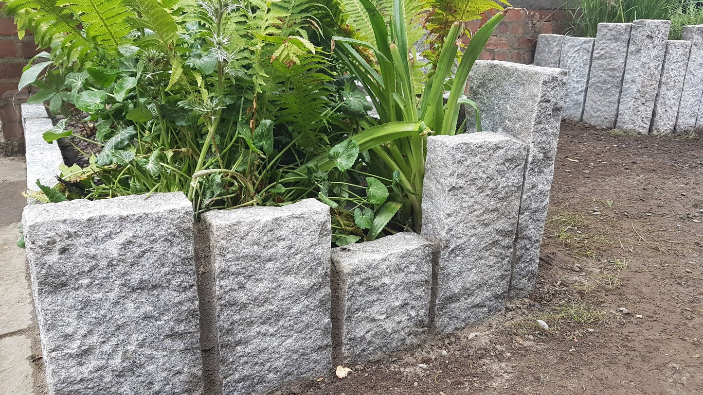 Silver Granite Kerb 1000 x 200 x 80 - Pineapple