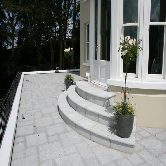 Silver Granite Steps; 1000 x 400 x 50mm
