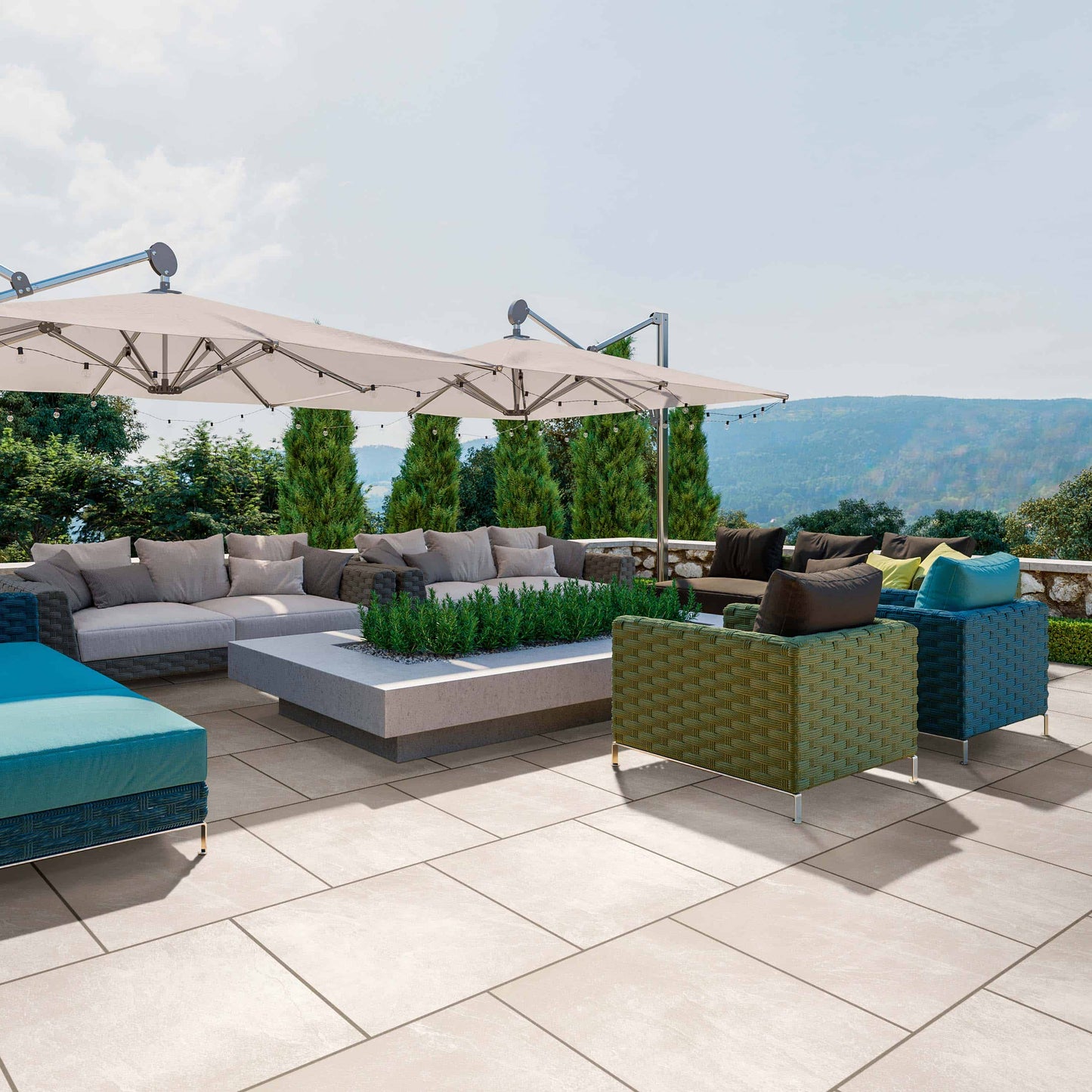 Jewel Range Station White Porcelain Paving
