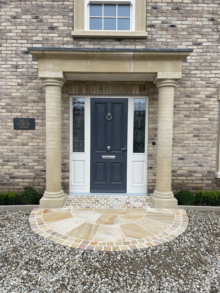 Tinted Mint Sandstone Setts 100 x 100