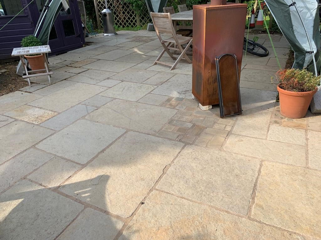 Yellow Limestone Patio Pack - Tumbled
