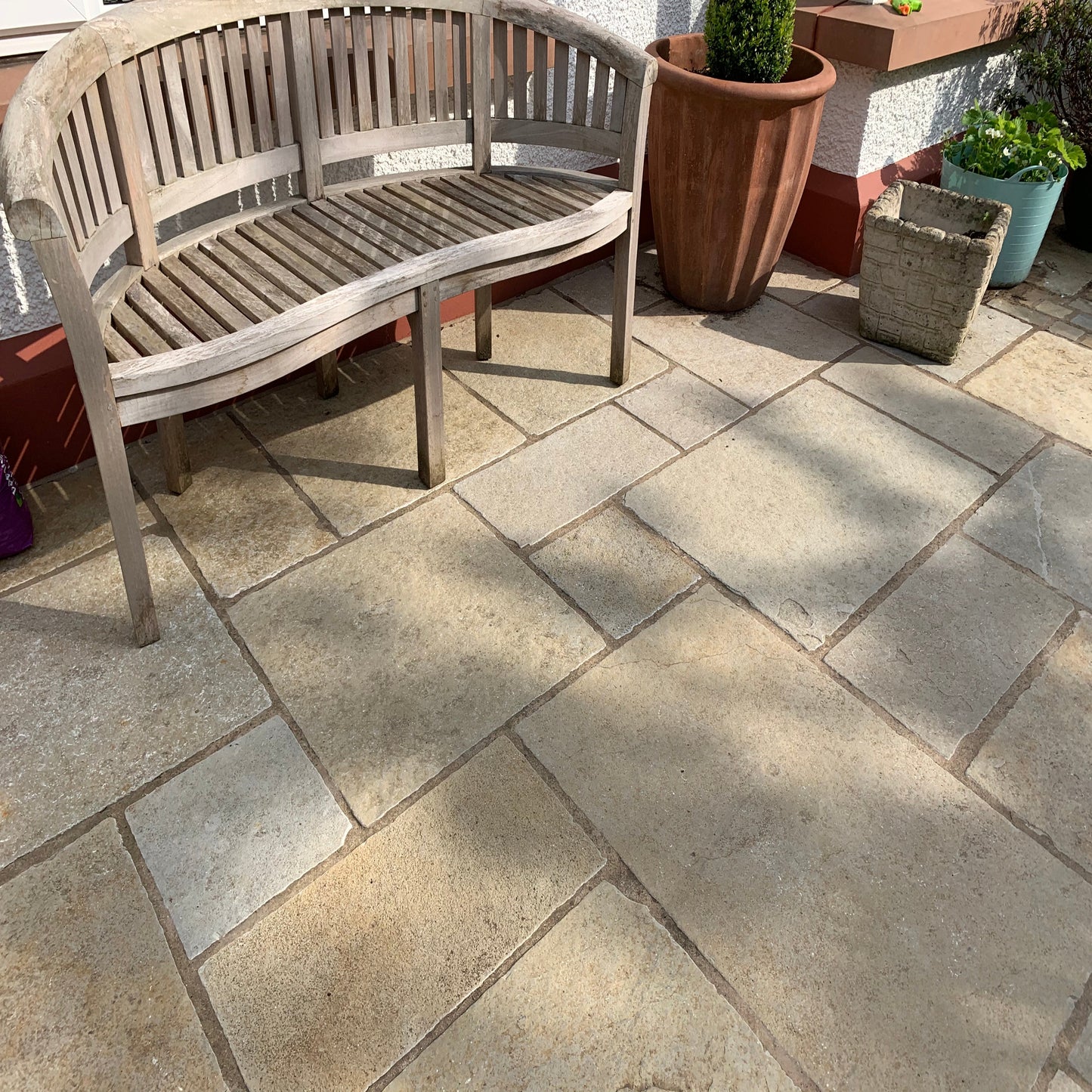 Yellow Limestone Patio Pack - Tumbled