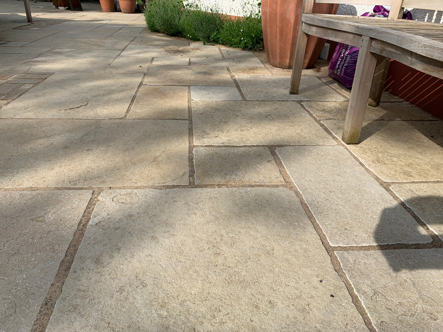 Yellow Limestone Patio Pack - Tumbled