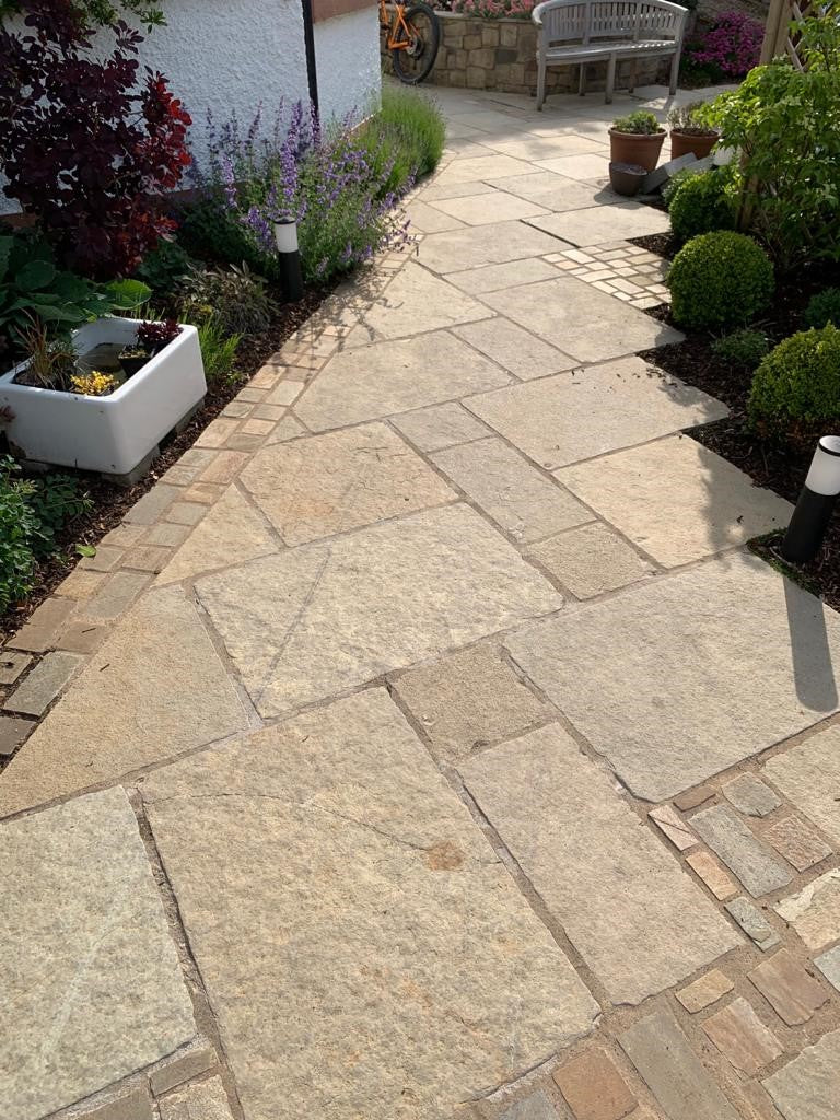 Yellow Limestone Patio Pack - Tumbled