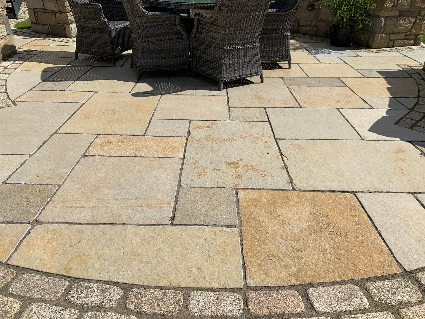 Yellow Limestone Patio Pack - Tumbled