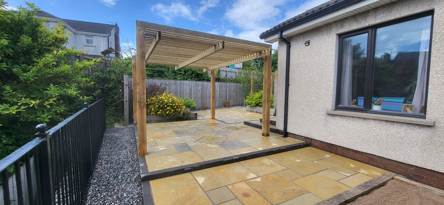 Yellow Limestone Patio Pack - Tumbled