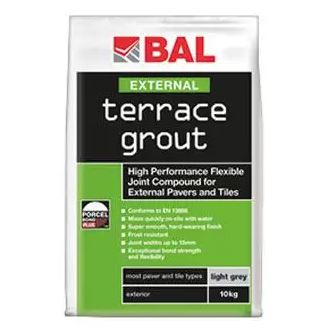 Bag of BAL External Terrace Grout on a white background