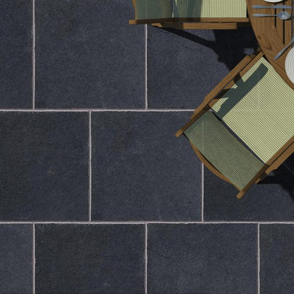 Computer generated to show Black Limestone Paving in 600 x 600mm size. 
