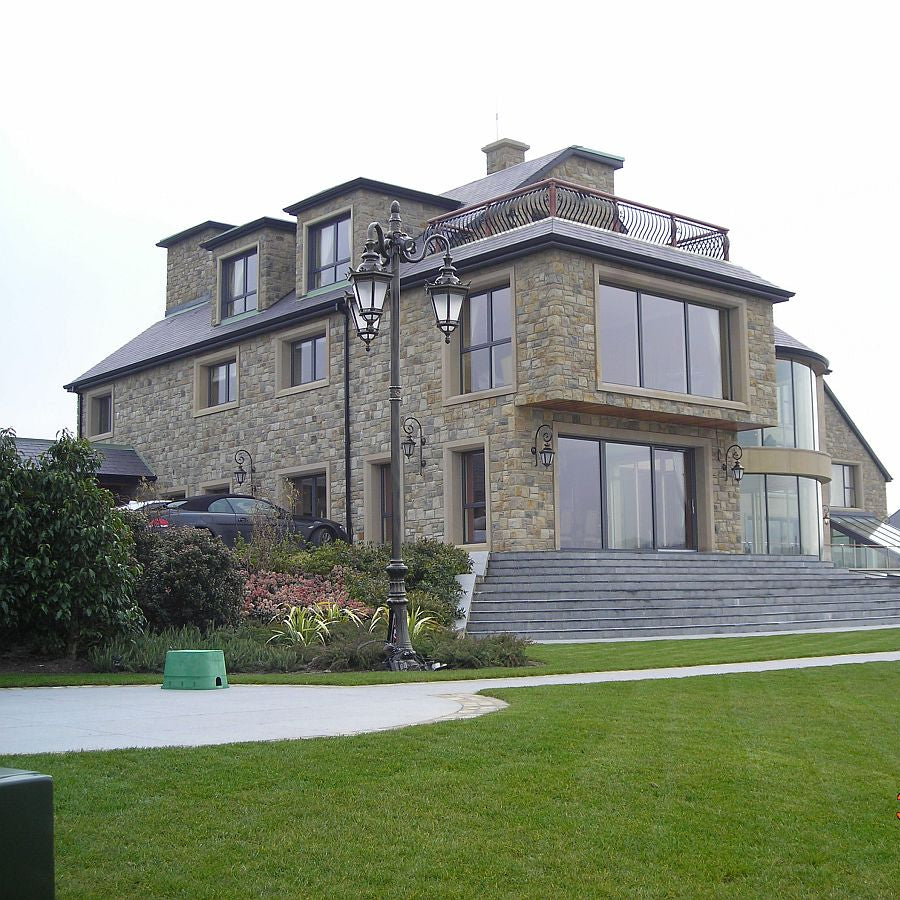 Contemporary building completed using Blue Centre Sandstone Machined and Architectural Sandstone Surrounds. 