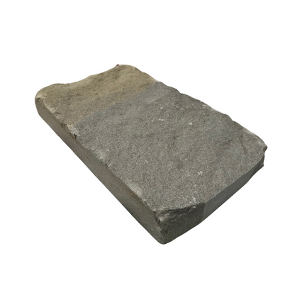 A flat piece of Blue Centre Sandstone with a buff colour and a blue centre, cut to a thickness of 30mm.