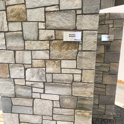Display wall of Blue Grey Sandstone Stoneer Cladding.