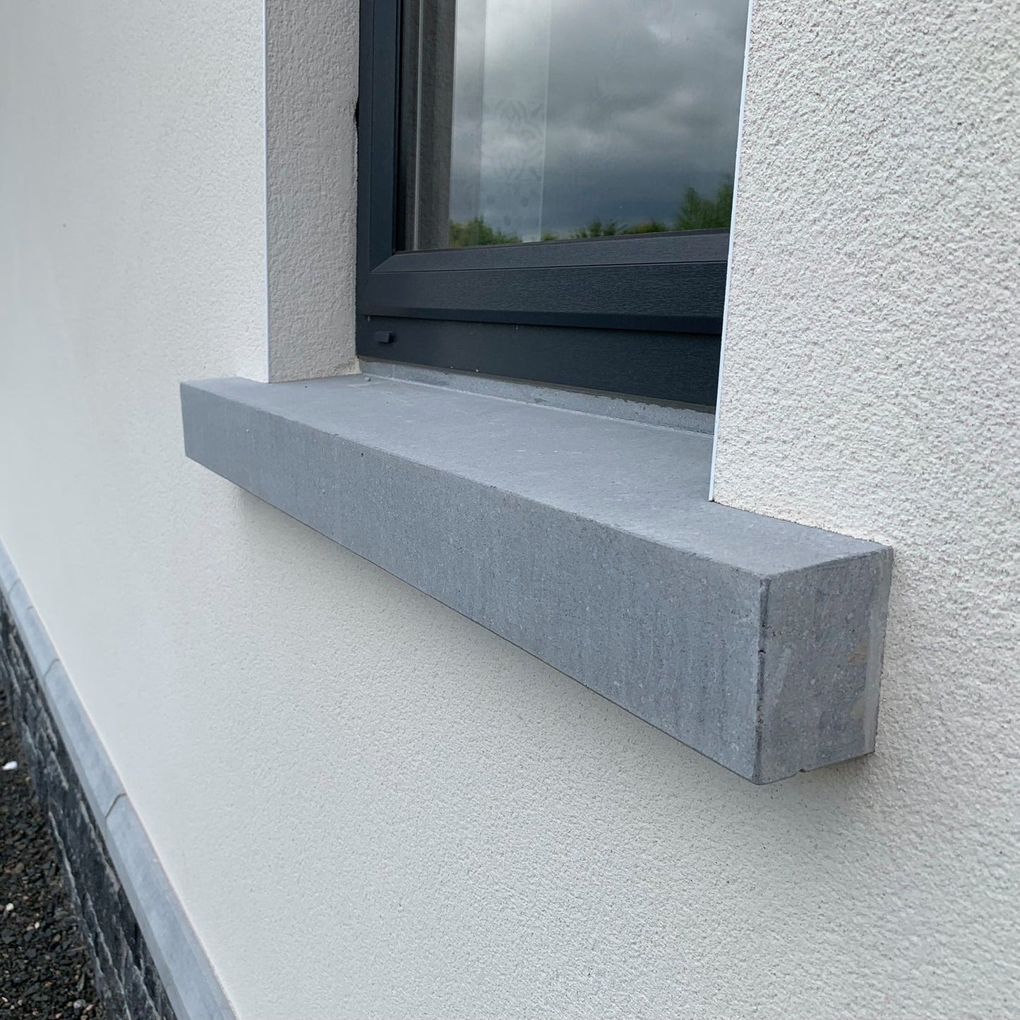Bespoke Blue Limestone Sills Sanded Finish