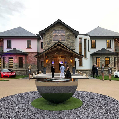 Contemporary home finished in Dunhill Blend Sandstone Machined walling stone.