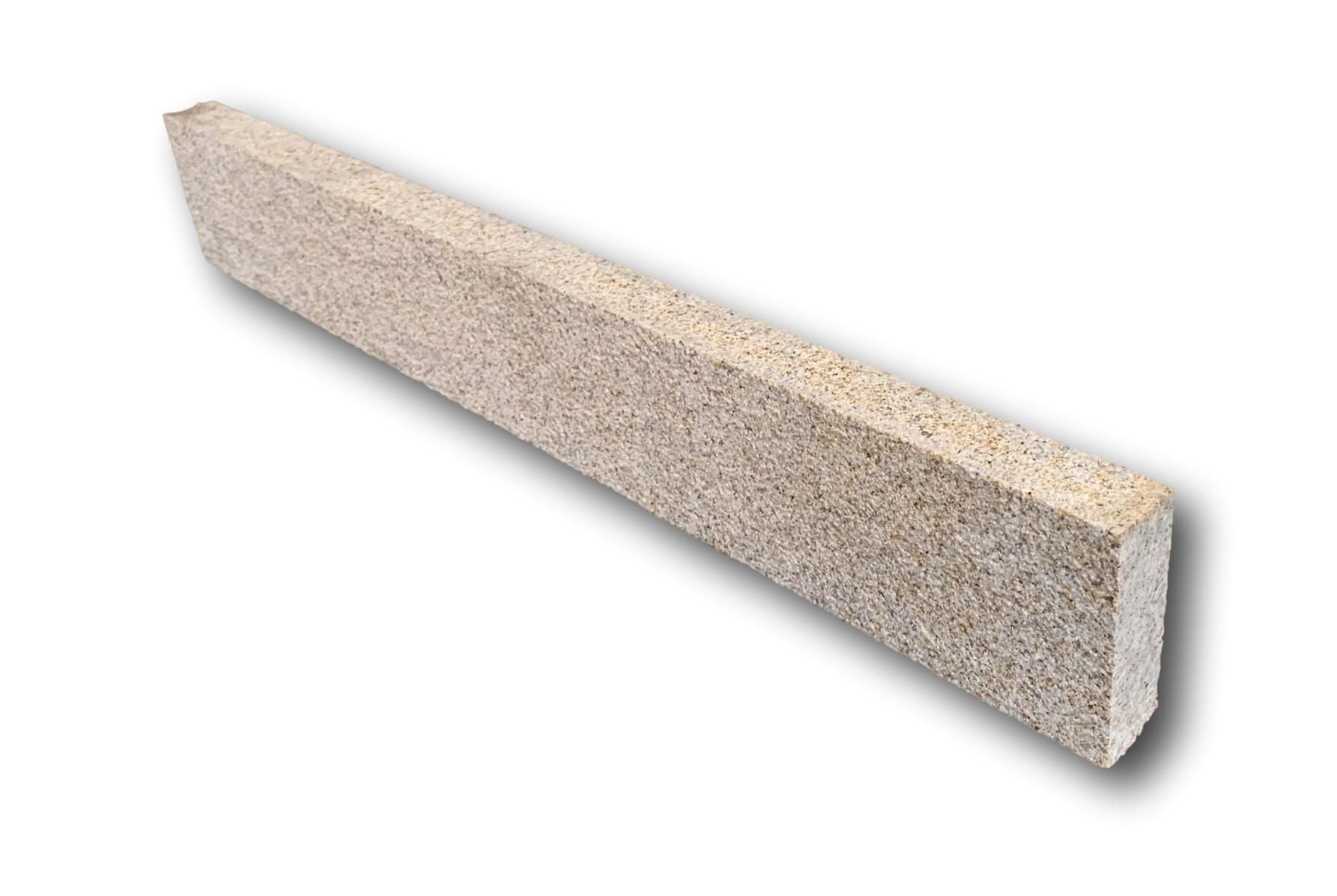 A single gold granite pin kerb in 1000 x 150 x 50mm