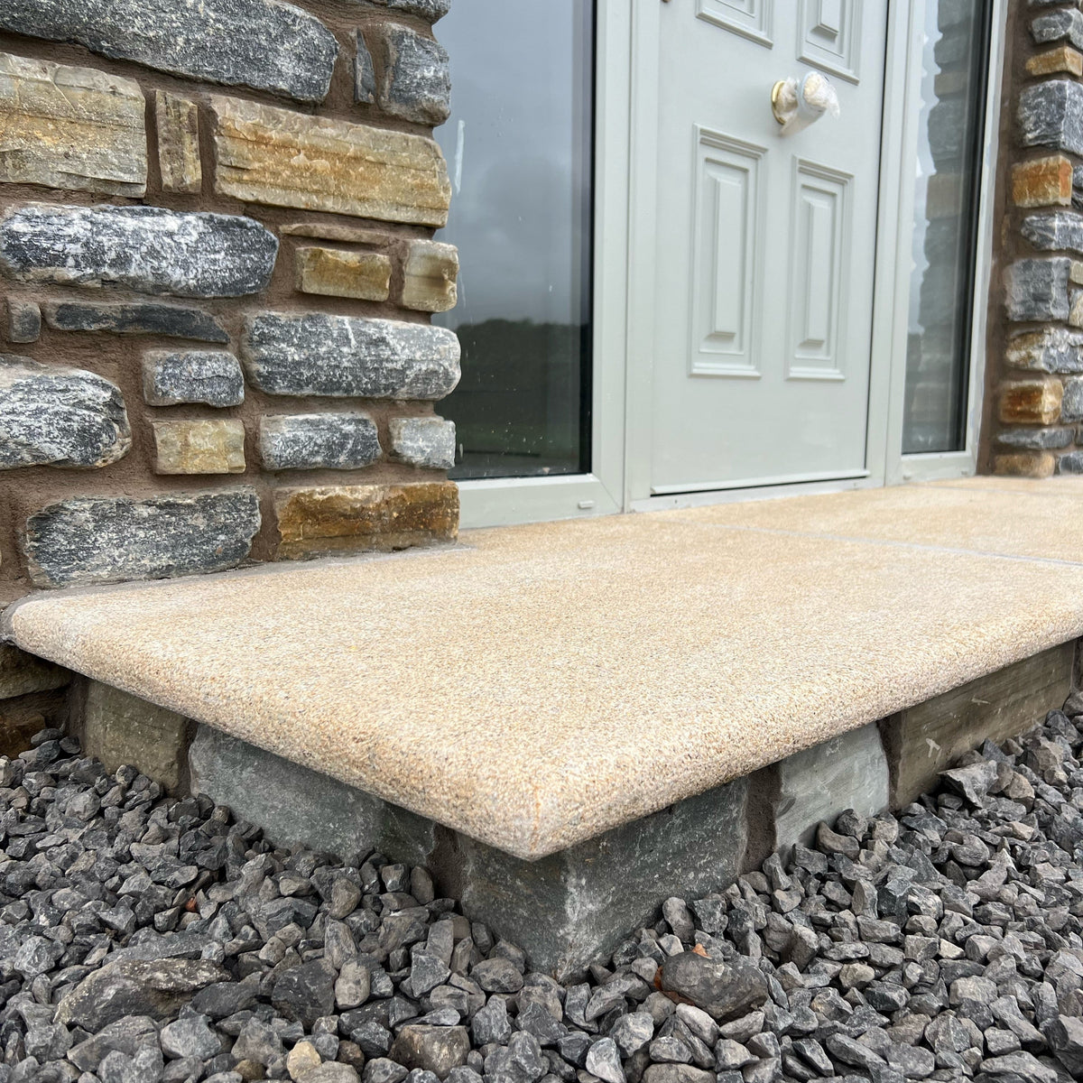 Granite Step Riser Gold Granite Step & Riser Set - 1200 x 900 x 50mm | McMonagle Stone