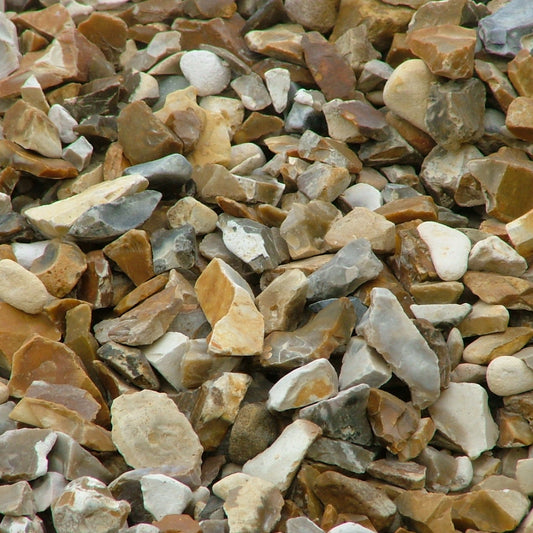 Close up of Gold Shingle Stone Chipping