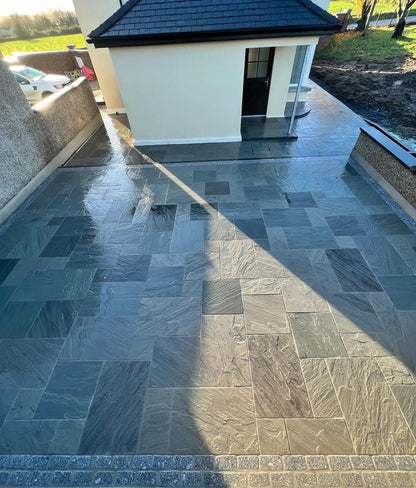 Black Granite Setts 200 x 100 - Bush Hammered & Lightly Tumbled