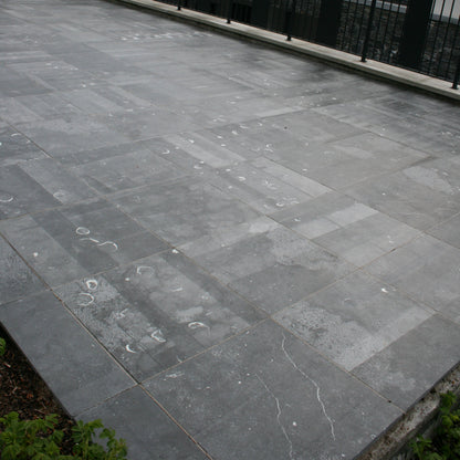 Patio area finished in Irish Blue Limestone Paving